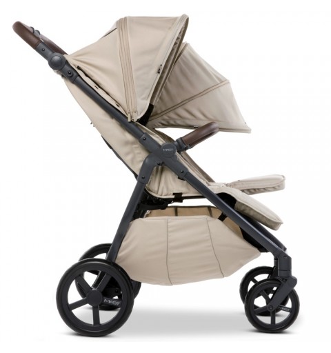 MAST Swiss Design M.Twin x  - bliźniaczy wózek spacerowy z regulacją rączki | Lion Light