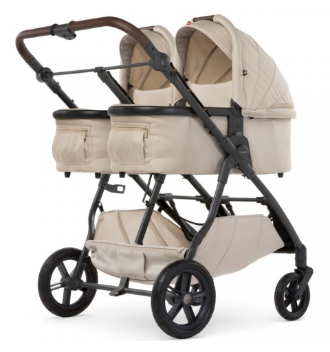 MAST Swiss Design M.Twin x  - wózek bliźniaczy, zestaw 2w1 z opcją 3w1 i 4w1 z regulacją rączki | Lion HP