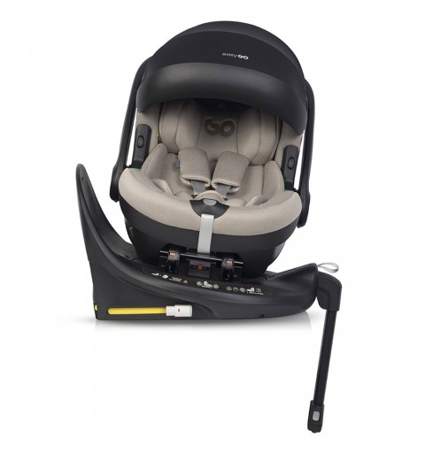 EasyGo Buz Pro - zestaw z bazą, fotelik samochodowy 0-13 kg | Taupe