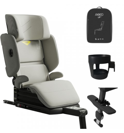 Axkid UP - fotelik samochodowy i-Size 100-150 cm 15-50 kg | Beachgrass Beige
