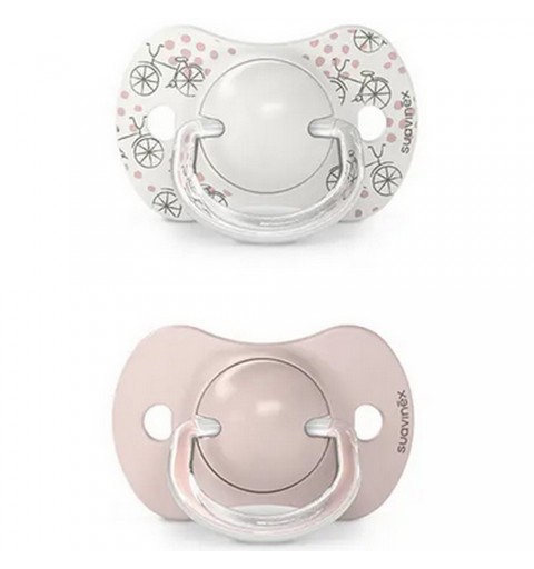 Suavinex Walk in the park - Smoczek fizjologiczny SX Pro 0-6 m 2szt | Różowy