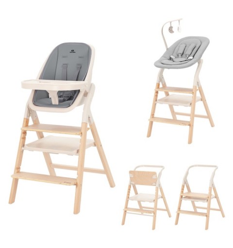 Carrello Ergo - krzesełko do karmienia, wieża edukacyjna  | Carbon Grey