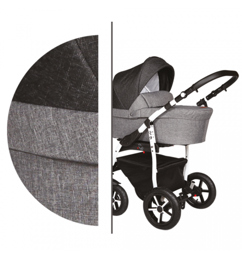 Baby Merc Q9 - wózek wielofunkcyjny, zestaw 2w1 z opcją 3w1 i 4w1 | 177/C