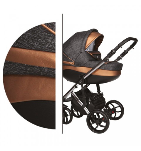 Baby Merc Faster Limited - wózek wielofunkcyjny, zestaw 2w1 z opcją 3w1 i 4w1 | L/122/JE