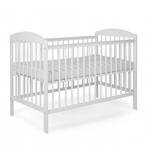 Tomi 15 - łóżeczko dziecięce z funkcją tapczanika, drewniane 120x60 | Biały