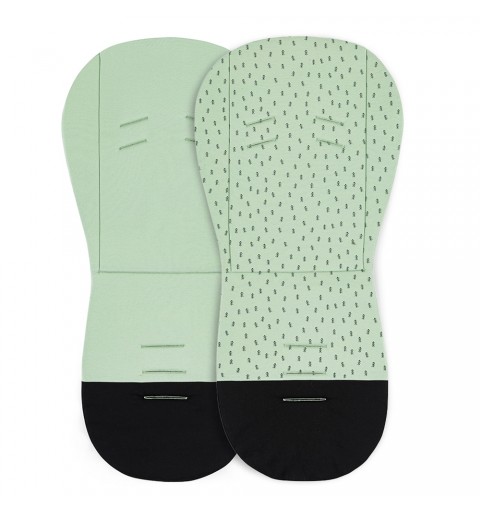 Petite&Mars Foamy - dwustronna wkładka do wózka spacerowego | Green Trees