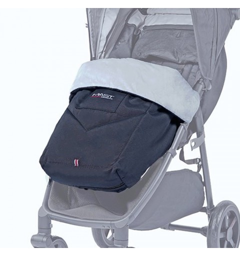 MAST Swiss Design - Pokrowiec, śpiworek, przykrycie osłona na nóżki do wózka M4 i M4X | Onyx