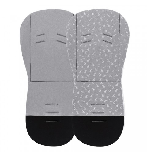 Petite&Mars Foamy - dwustronna wkładka do wózka spacerowego | Anthracite Hills