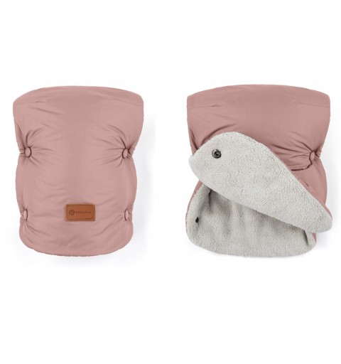 Petite&Mars Jasie - Mufka Rękawice do wózka, sanek | Dusty Pink