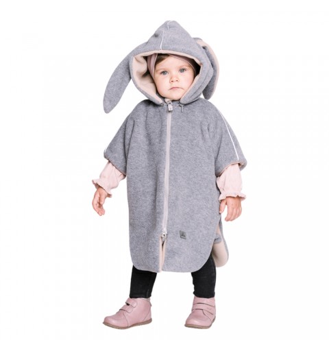 Patulove Premium Funny Bunny Beige - ponczo samochodowe do fotelików | Rozmiar S