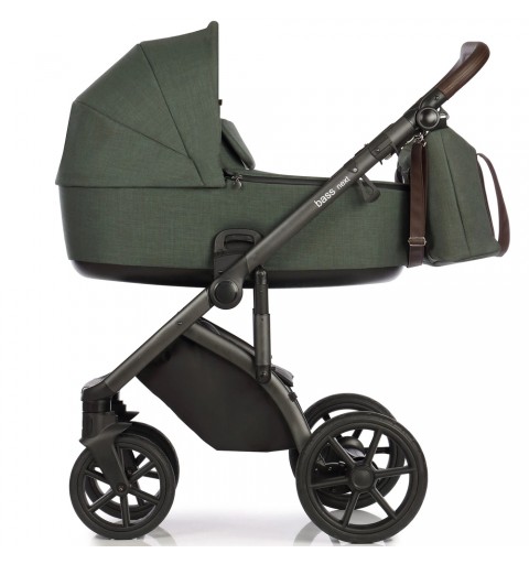 Roan Bass Next - wózek wielofunkcyjny, zestaw 2w1 z opcją 3w1 i 4w1 | Night Green