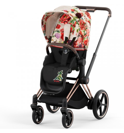 Cybex e-Priam 4.0 - elektryczny wózek spacerowy | Spring Blossom Light