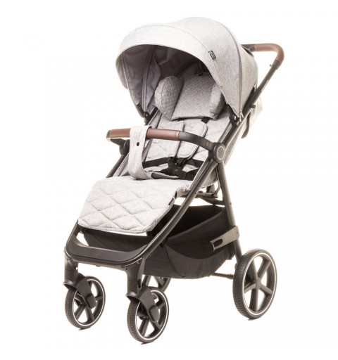 4Baby Stinger Pro - wózek spacerowy, lekki do 22kg | Melange Light Grey