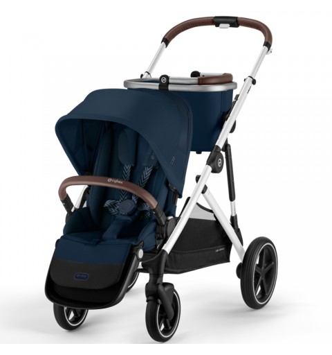 Cybex Gazelle S SLV 2023 - rozwojowy wózek spacerowy z opcją wózka rok po roku lub bliźniaczego | Ocean Blue