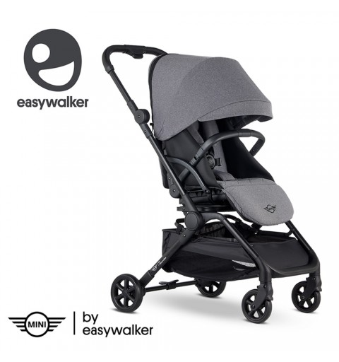 MINI by Easywalker Buggy Turn  - kompaktowy wózek spacerowy z obrotowym siedziskiem 360° | Soho Grey