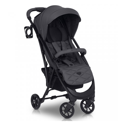 Euro-Cart Volt Black Edition - lekki wózek spacerowy do 22 kg | Iron