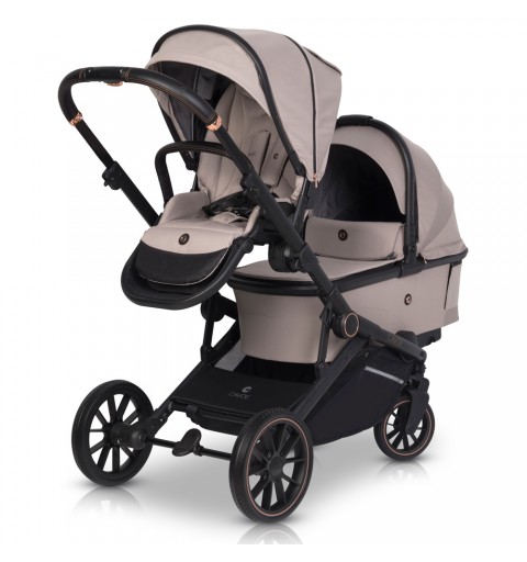 Cavoe Avec - rozwojowy wózek dla bliźniąt, rok po roku z jedną gondolą | Taupe