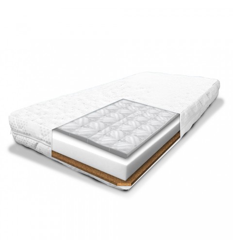 Materac do łóżeczka | gryka - pianka - kokos | 60x120 cm