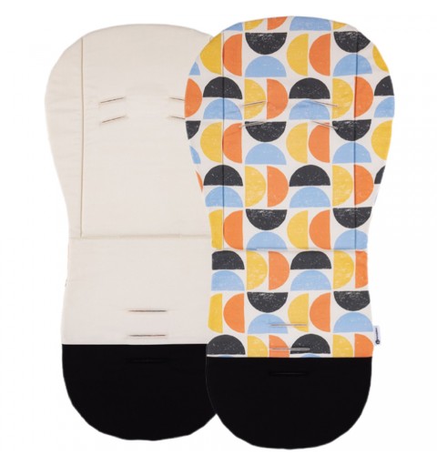 Petite&Mars Foamy - dwustronna wkładka do wózka spacerowego | Retro