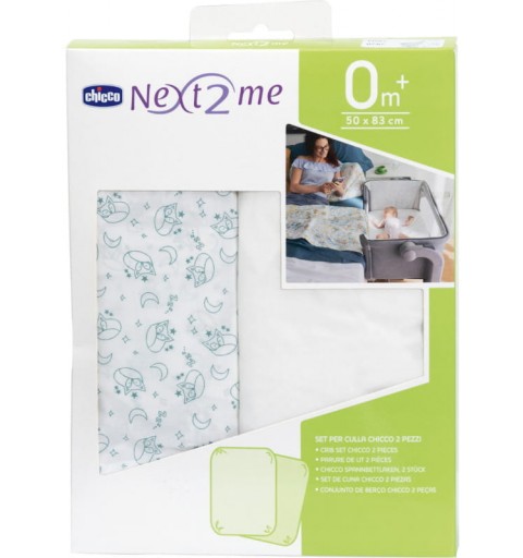 Chicco - prześcieradło 2szt Next2me 50 x 83 cm | Foxy