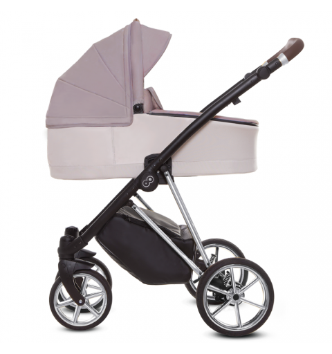 Babyactive Musse - wózek wielofunkcyjny, zestaw 2w1 z opcją 3w1 i 4w1 | Ultra Pastel - Silver