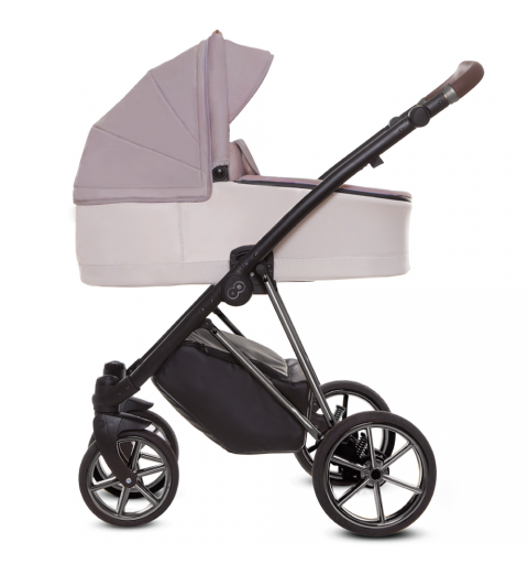 Babyactive Musse - wózek wielofunkcyjny, zestaw 2w1 z opcją 3w1 i 4w1 | Ultra Pastel - Space Gray