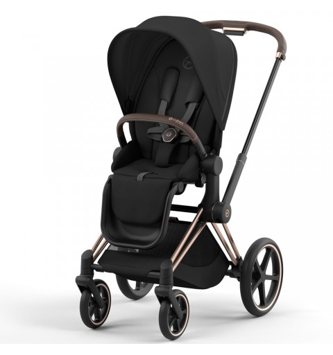 Cybex e-Priam 4.0 - elektryczny wózek spacerowy | Sepia Black