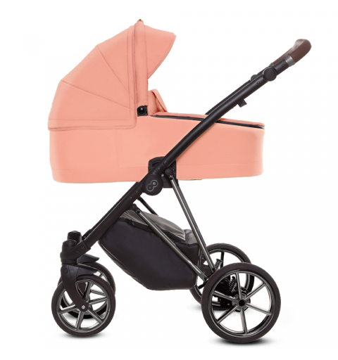Babyactive Musse - wózek wielofunkcyjny, zestaw 2w1 z opcją 3w1 i 4w1 | Ultra Apricot - Space Gray