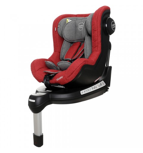 Coto Baby Solario - obrotowy fotelik samochodowy 0-18 kg | Red Melange