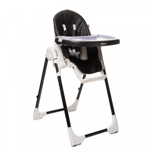 4Baby Decco - Krzesełko do karmienia | Black