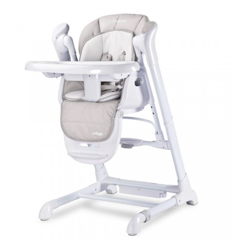 Caretero Indigo - 2w1 huśtawka elektryczna, krzesełko | Light Grey