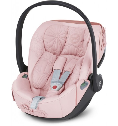 Cybex Cloud T i-Size - rozkładany fotelik samochodowy 0-13 kg | Simply Flowers Pale Blush