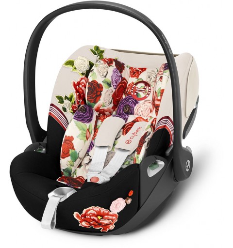 Cybex Cloud T i-Size - rozkładany fotelik samochodowy 0-13 kg | Spring Blossom Light