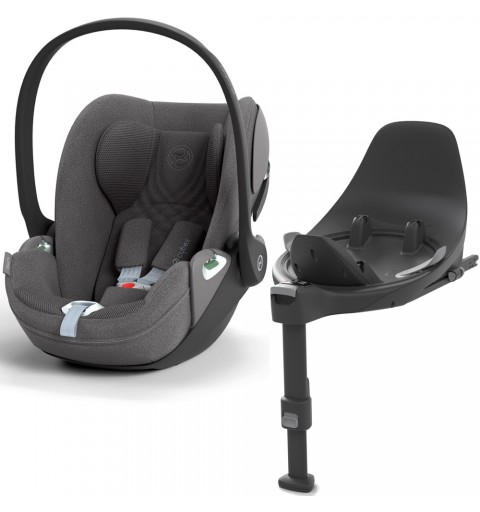 Cybex Cloud T i-Size - rozkładany fotelik samochodowy zestaw z bazą isofix 0-13 kg | PLUS Mirage Grey