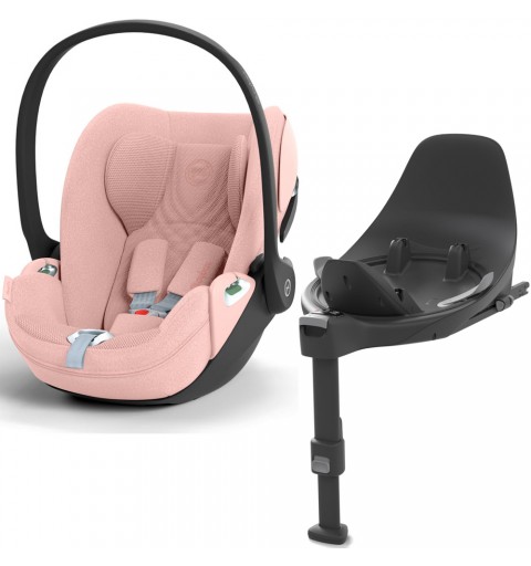 Cybex Cloud T i-Size - rozkładany fotelik samochodowy zestaw z bazą isofix 0-13 kg | PLUS Peach Pink