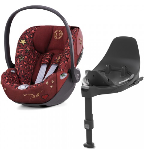 Cybex Cloud T i-Size - rozkładany fotelik samochodowy zestaw z bazą isofix 0-13 kg | Rockstar by Alec Volkel