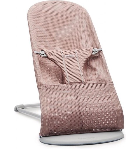 BabyBjorn Bliss - leżaczek, bujaczek, krzesełko | Mesh Ciemny Róż