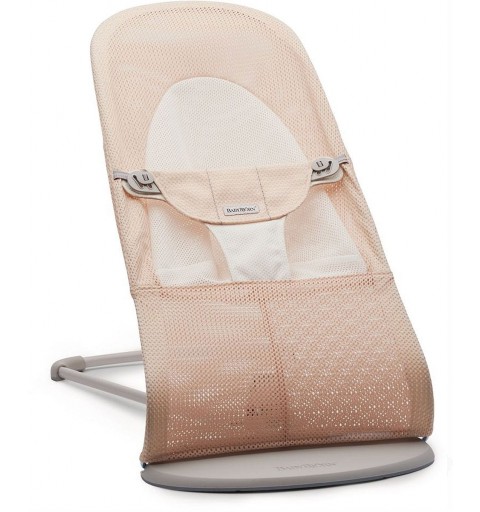 BabyBjorn Balance Soft - leżaczek, bujaczek, krzesełko | Mesh Różowy/Biały