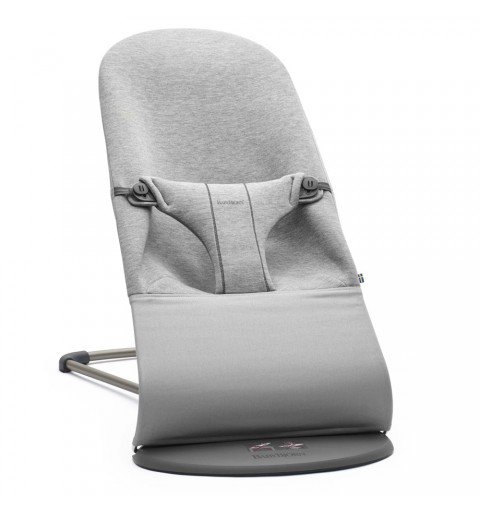 BabyBjorn Bliss 3D - leżaczek, bujaczek, krzesełko | Jersey Jasny Szary