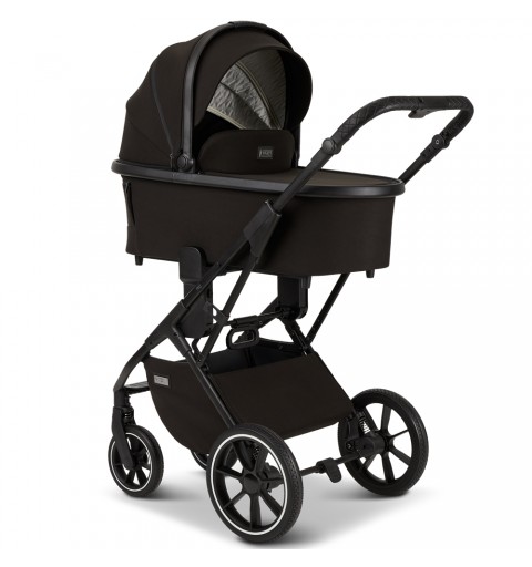 MOON PIÙ - wózek wielofunkcyjny, zestaw 2w1 z opcją 3w1, 4w1 | Black