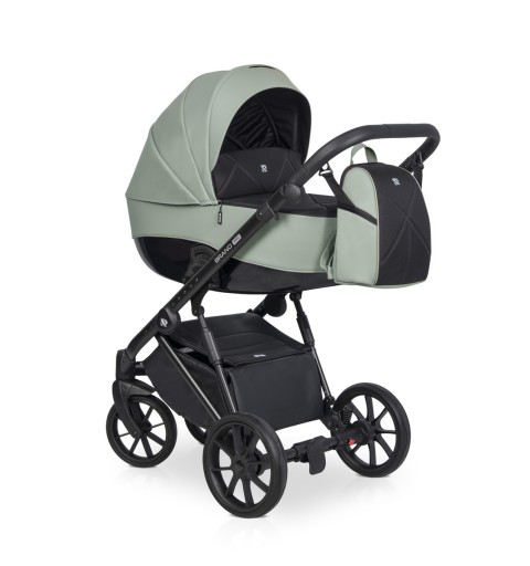 Riko Brano Pro - wózek wielofunkcyjny, zestaw 2w1 z opcją 3w1 i 4w1 | Lagoon