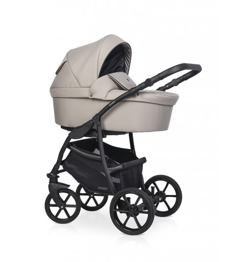 Riko Basic 2023 - wózek wielofunkcyjny, zestaw 2w1 z opcją 3w1 i 4w1 | Cappucino