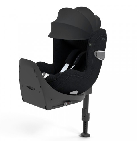 Cybex Sirona T i-Size - obrotowy fotelik samochodowy 0-18 kg zestaw z bazą isofix | PLUS Sepia Black