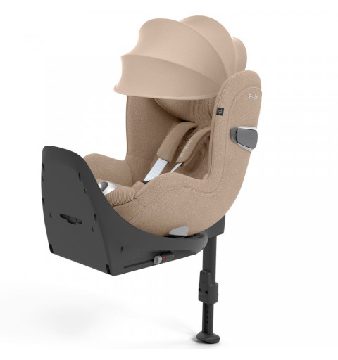 Cybex Sirona T i-Size - obrotowy fotelik samochodowy 0-18 kg zestaw z bazą isofix | PLUS Cozy Beige