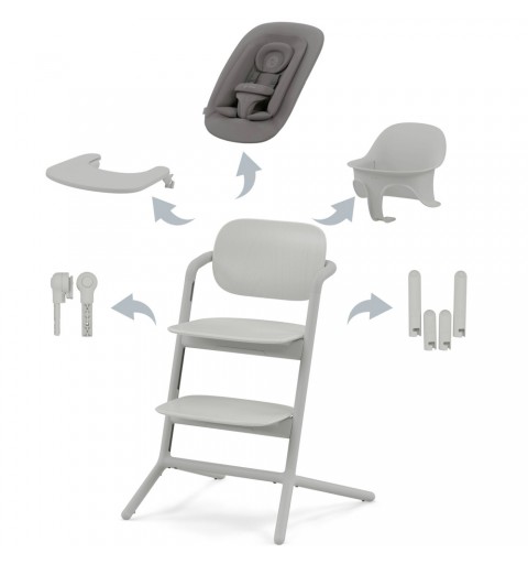 Cybex Lemo 2 - krzesełko do karmienia, zestaw 4-in-1 | Suede Grey