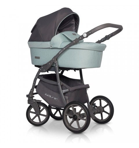 Riko Basic Pastel - wózek wielofunkcyjny, zestaw 2w1 z opcją 3w1 i 4w1 | Basil