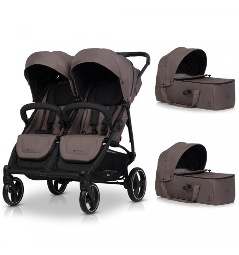 Euro Cart Doblo - wózek rok po roku, zestaw 2w1 z opcją 3w1 i 4w1 | Taupe