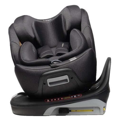 MAST Swiss design M.Rox - obrotowy fotelik samochodowy 40-150 cm 0-36 kg | Dark Grey