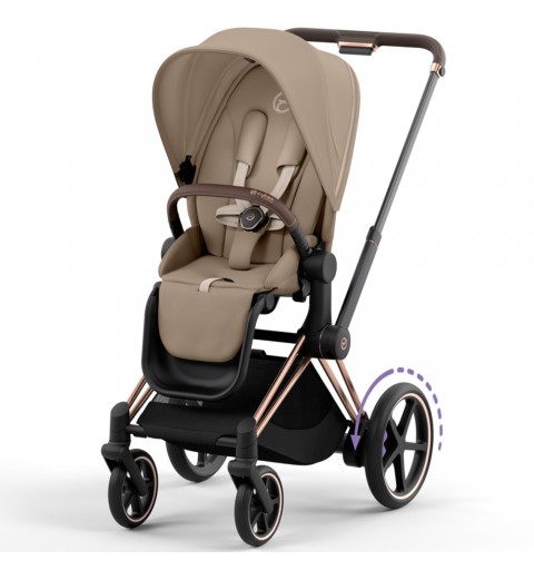Cybex e-Priam 4.0 - elektryczny wózek spacerowy | Cozy Beige