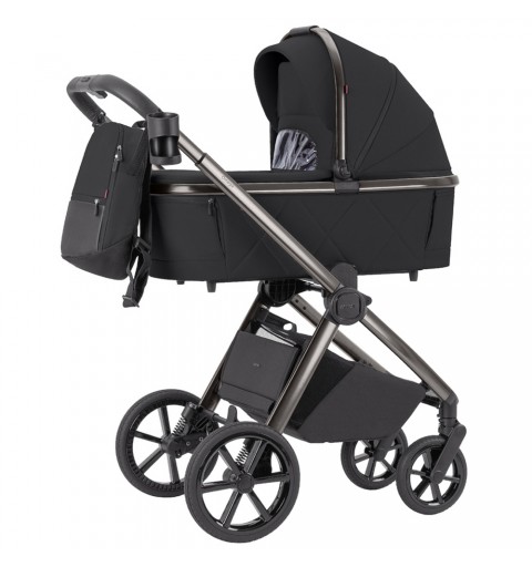 Carrello Omega - wózek wielofunkcyjny, zestaw 2w1 z opcją 3w1 i 4w1 | Absolute Black